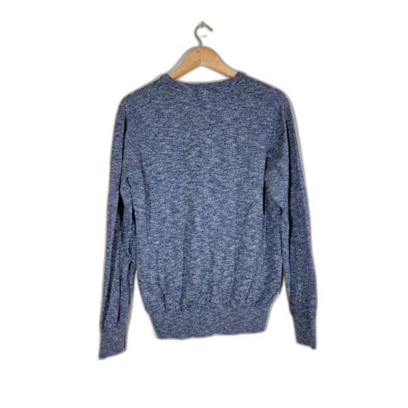 Tommy Hilfiger Blue V-neck Men's Sweater - Large - Picture 2 of 8